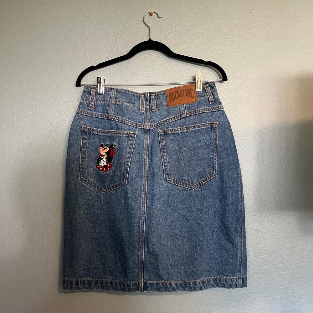 Disney Blue Denim Pencil Skirt